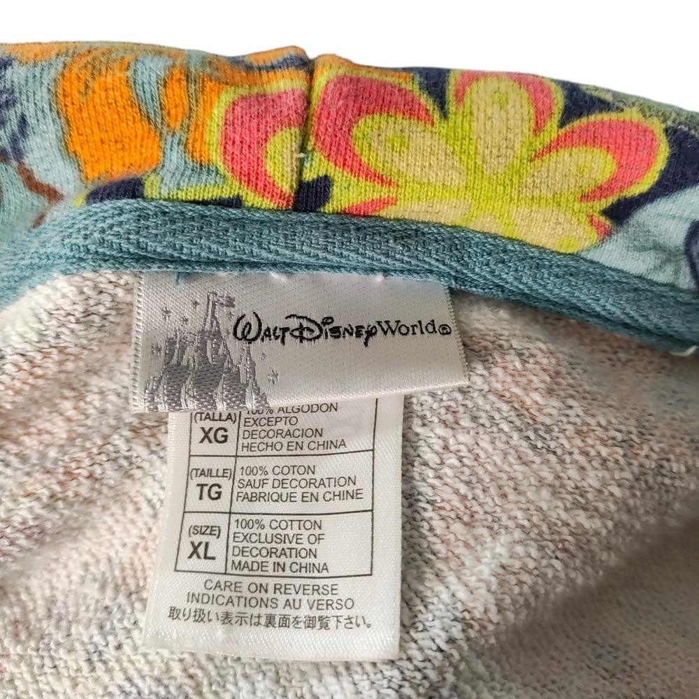 Disney World Minnie Mouse Tropical Full Hawaiian Maximalist Hula Zip Hoodie XL - Picture 10 of 11